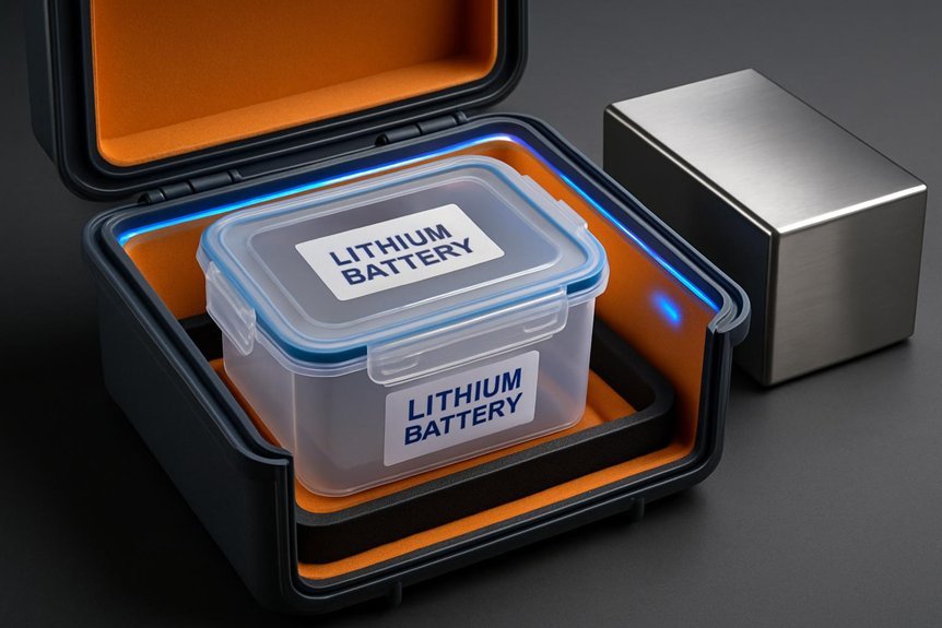 leak proof containers shielding safe storage