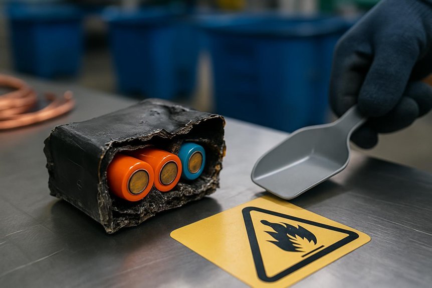 lithium recycling components hazards value