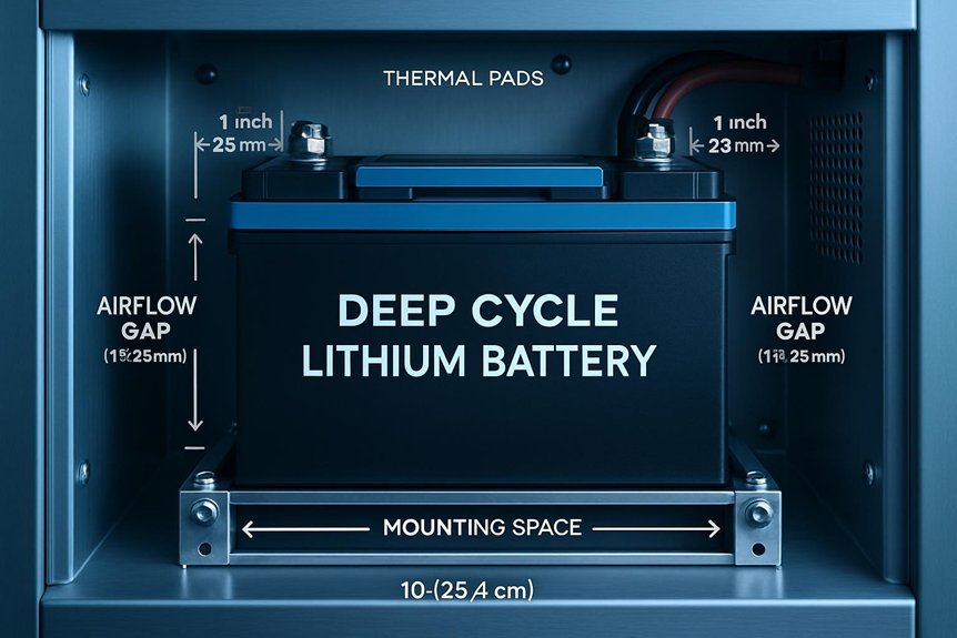 cooling system layout and airflow clearance