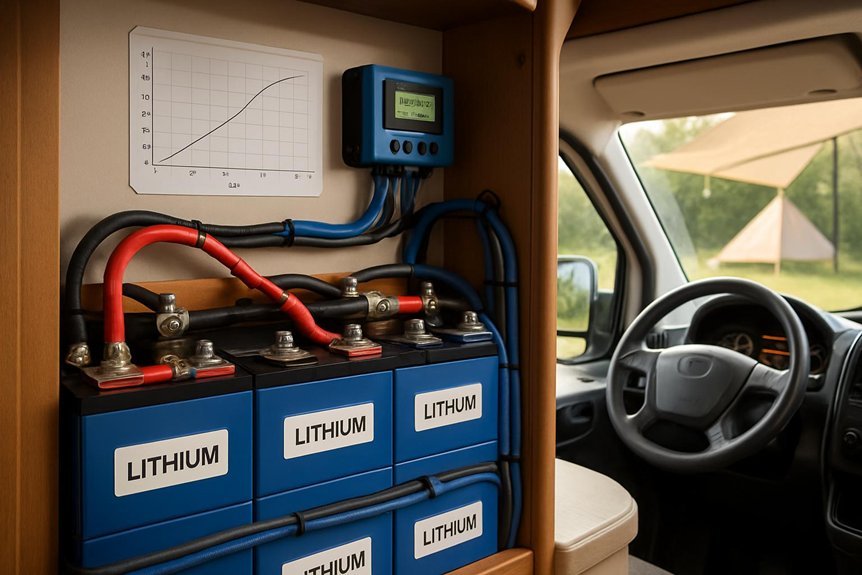 measured daily energy for rv lithium bank sizing