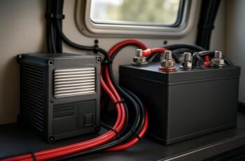 RV Lithium Battery Inverter Setup