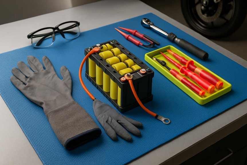 safe lithium work setup plan