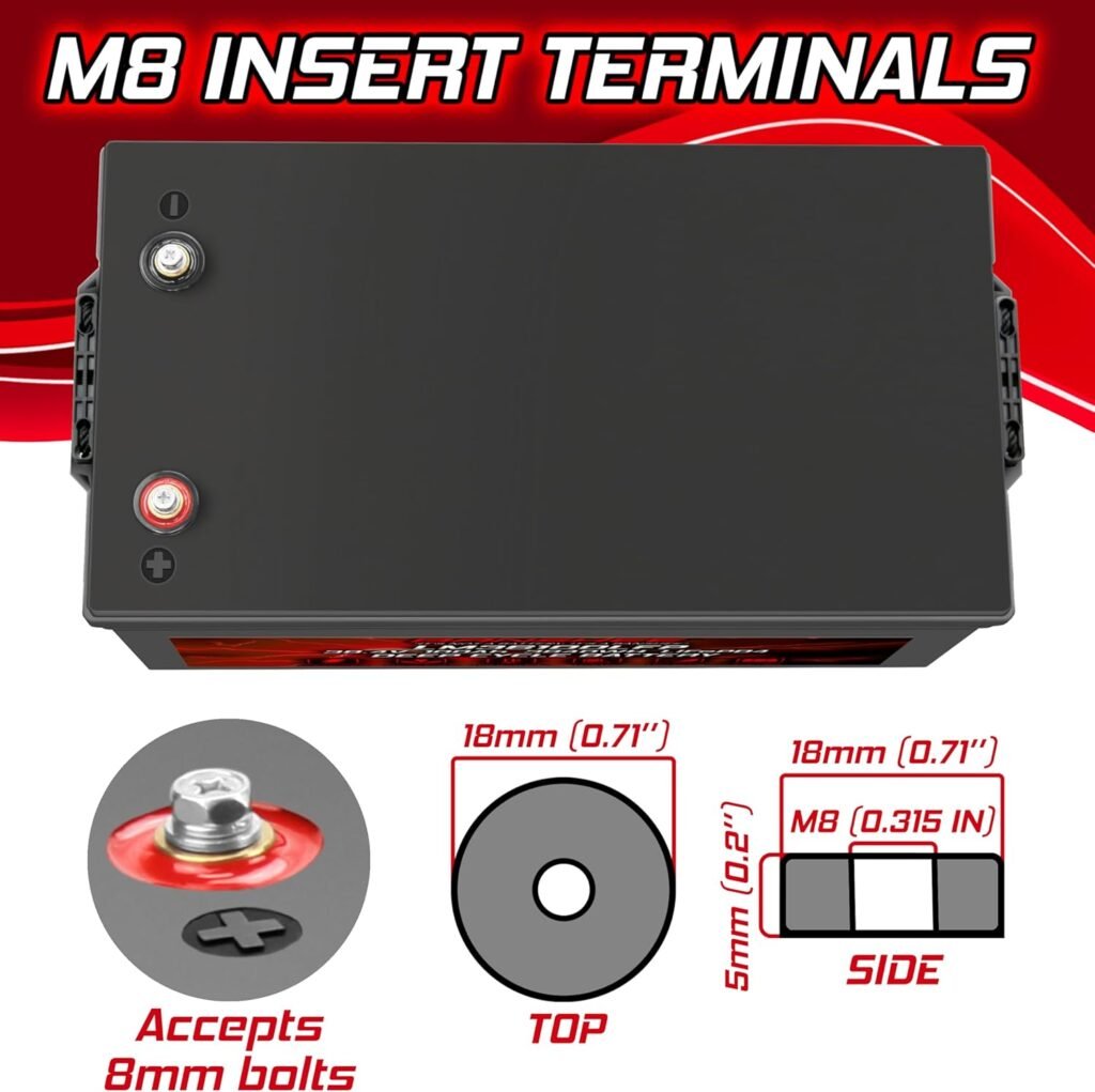 Banshee 36V 100Ah Golf Cart LiFePO4 Battery, 200A BMS, Peak Current 300A(@5s)