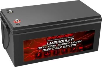 Banshee 36V 100Ah Golf Cart LiFePO4 Battery, 200A BMS, Peak Current 300A(@5s)