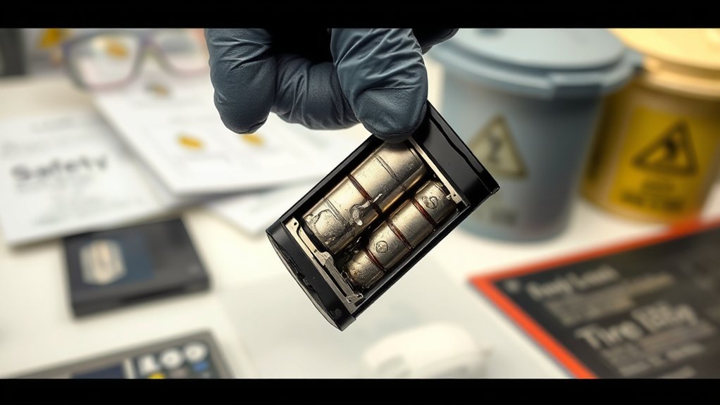 handle lithium batteries safely