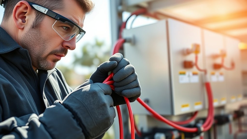 safe lithium battery installation