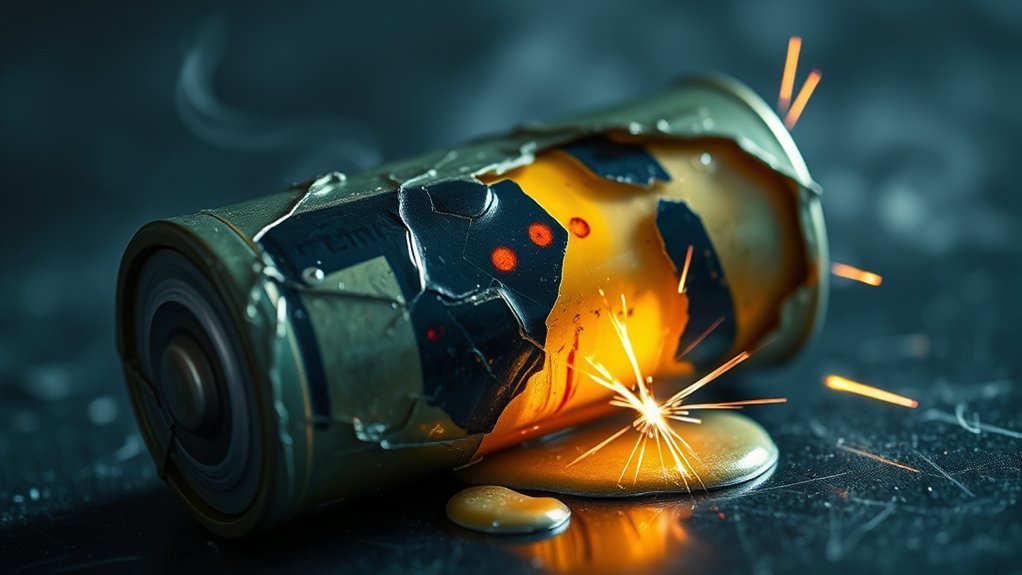 signs of lithium battery damage