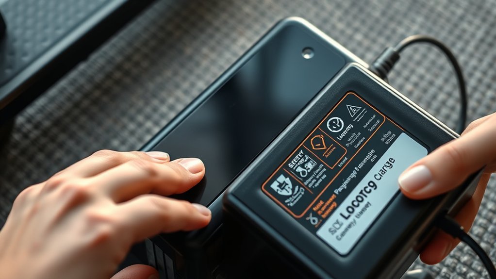 use correct charger safely
