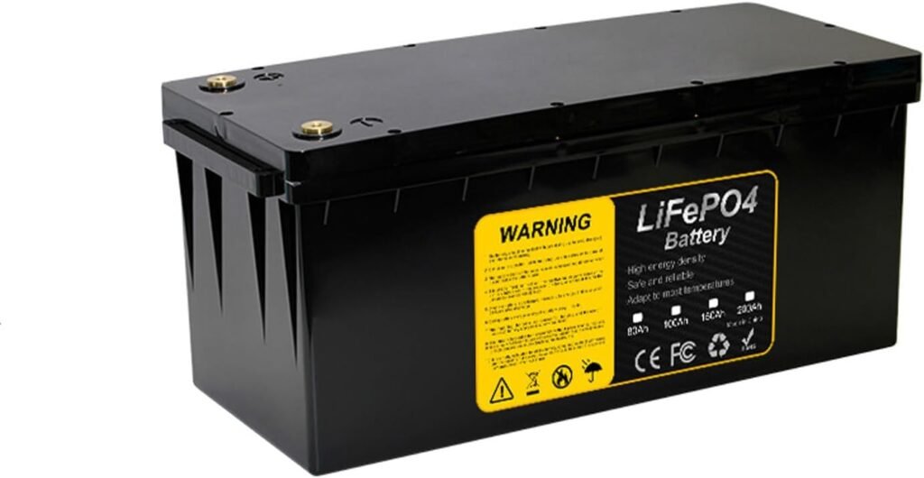 12V 80Ah 100Ah 150Ah 200Ah LiFePO4 Battery Deep Cycle Lithium Iron Phosphate Rechargeable Battery Built-in BMS for Golf Cart EV RV Solar Energy Storage Battery,12v150ah