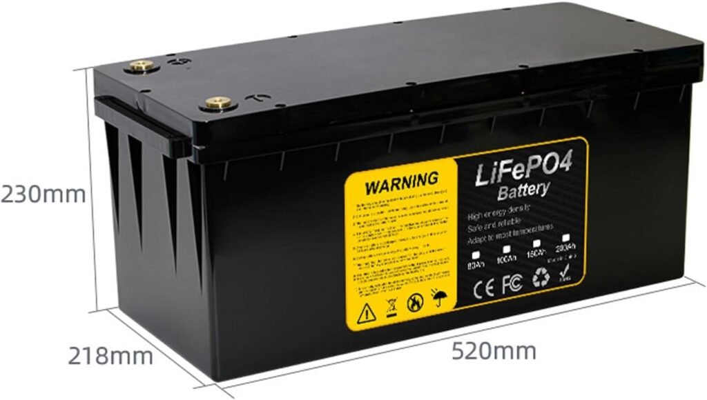 12V 80Ah 100Ah 150Ah 200Ah LiFePO4 Battery Deep Cycle Lithium Iron Phosphate Rechargeable Battery Built-in BMS for Golf Cart EV RV Solar Energy Storage Battery,12v150ah