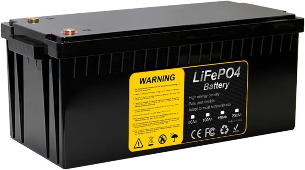 12V 80Ah 100Ah 150Ah 200Ah LiFePO4 Battery Deep Cycle Lithium Iron Phosphate Rechargeable Battery Built-in BMS for Golf Cart EV RV Solar Energy Storage Battery,12v200ah 12V 80Ah 100Ah 150Ah 200Ah LiFePO4 Battery Deep Cycle Lithium Iron Phosphate Rechargeable Battery Built-in BMS for Golf Cart EV RV Solar Energy Storage Battery,12v200ah