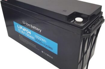 12V LiFePO4 Lithium Battery 150Ah 3000+ Deep Cycle Marine Battery 12.8V 150Ah Lithium Batteries for Trolling Motor/Boat/Golf Cart/RV/Solar Backup Battery