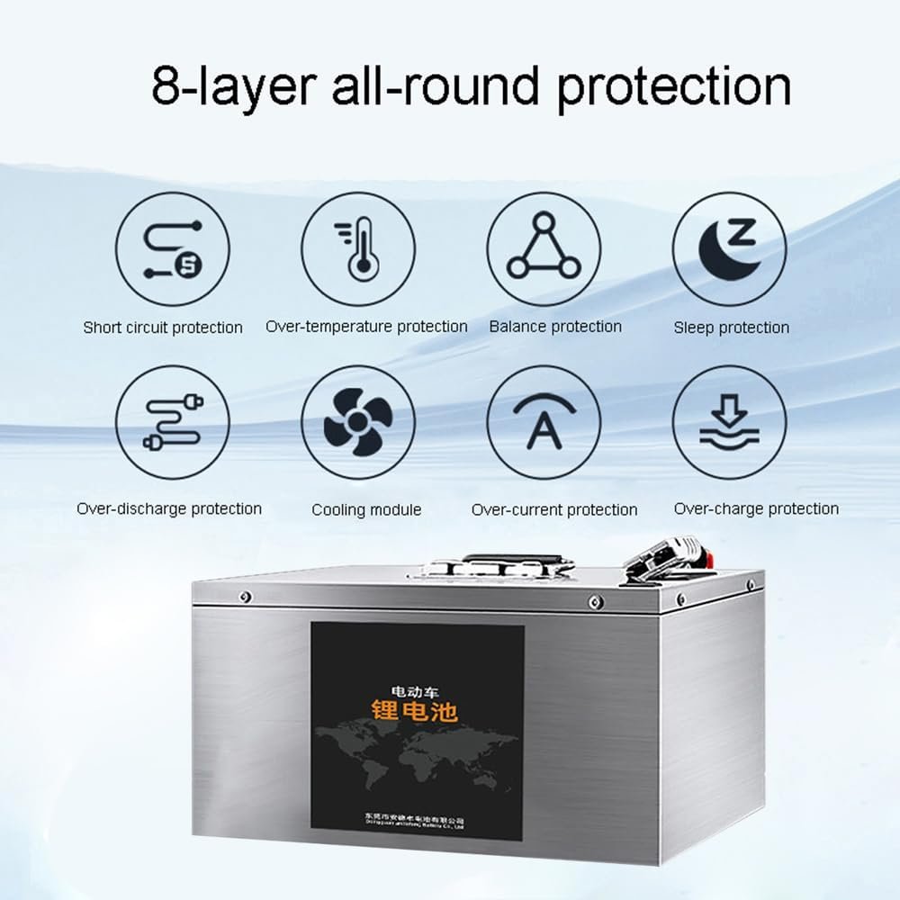 60V 30Ah 40Ah 55Ah Motorcycle Battery 48V 72V 30Ah 40Ah Tricycle LiFePO4 Batteries for Golf Cart Scooter Moped Motor with Charger 60V 30Ah 40Ah 55Ah Motorcycle Battery 48V 72V 30Ah 40Ah Tricycle LiFePO4 Batteries for Golf Cart Scooter Moped Motor with Charger