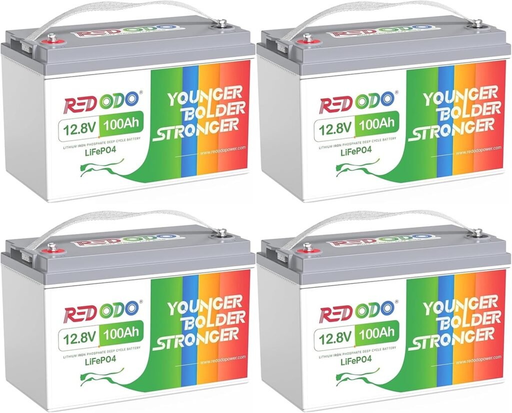 Redodo 12V 100Ah Lithium LiFePO4 Battery, Low-Temp Protection, Built-in 100A BMS, 10-Year Lifetime, Perfect for Cold Areas, Trolling Motor, Boat, RV, Off Grid Pack Redodo 12V 100Ah Lithium LiFePO4 Battery, Low-Temp Protection, Built-in 100A BMS, 10-Year Lifetime, Perfect for Cold Areas, Trolling Motor, Boat, RV, Off Grid Pack