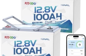 Redodo 12V 100Ah Lithium LiFePO4 Battery, Low-Temp Protection, Built-in 100A BMS, 10-Year Lifetime, Perfect for Cold Areas, Trolling Motor, Boat, RV, Off Grid 4 Pack Redodo 12V 100Ah Lithium LiFePO4 Battery, Low-Temp Protection, Built-in 100A BMS, 10-Year Lifetime, Perfect for Cold Areas, Trolling Motor, Boat, RV, Off Grid 4 Pack