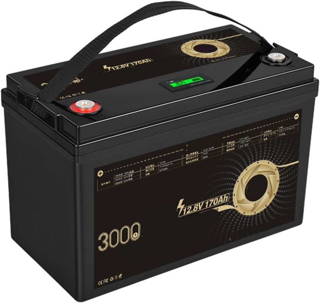 TGHY Lithium LiFePO4 Battery 12.8V 170AH Removable Lithium Battery 12V Built-in BMS Rechargeable Battery for RV, Golf Cart, Solar System and More,170ah TGHY Lithium LiFePO4 Battery 12.8V 170AH Removable Lithium Battery 12V Built-in BMS Rechargeable Battery for RV, Golf Cart, Solar System and More,170ah
